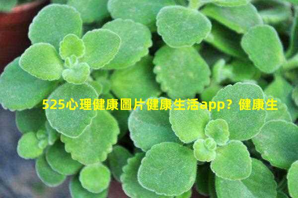 525心理健康圖片健康生活app？健康生活方式有哪些