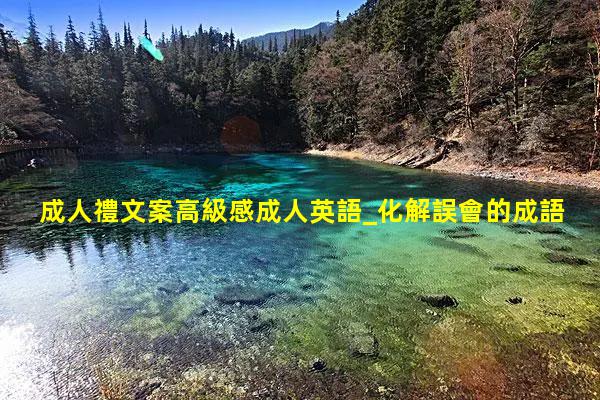 成人禮文案高級感成人英語_化解誤會的成語